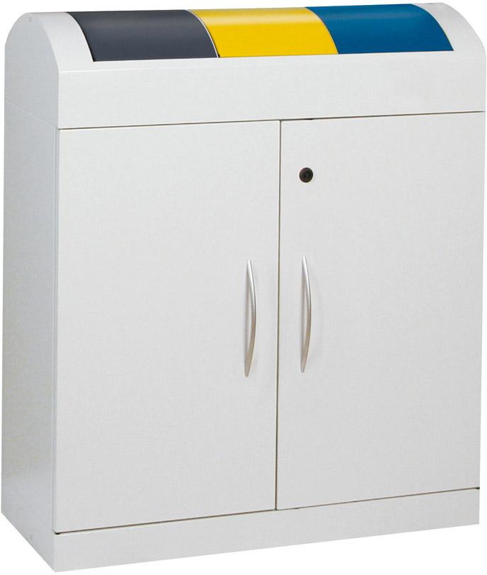 Wertstoffsammler TD3x45 l975x860x320mm grau stumpf