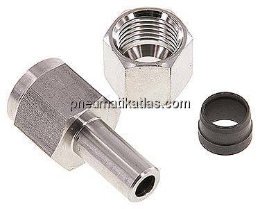 Manometer-Schneidringverschr. 10 L-G 1/4", 1.4571