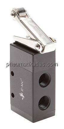 Exemplarische Darstellung: 3/2-Wege Rollenhebelven