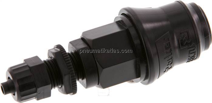 Schott-Kupplungsdose (NW5) 6x4mm Schlauch, POM