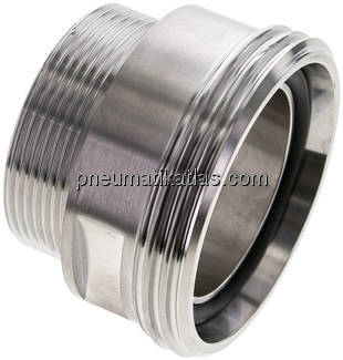 Gewindestutzen (Milchgewinde) Rd 78x1/6"-G 2", 1.4404