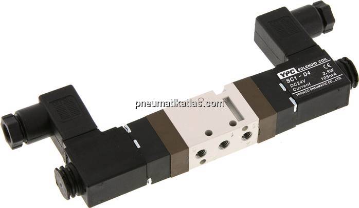 5/2-Wege Magnetventil, M 5, Impulsventil, 24 V DC