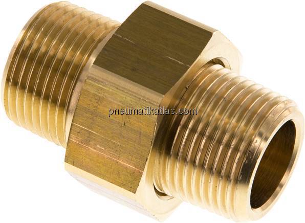 Doppelnippel trennbar R 3/4"-R 3/4", Messing