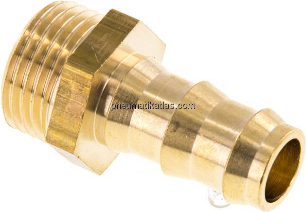 Steckanschluss G 1/2" AG, Messing, 12,7mm GSP-Schlauch