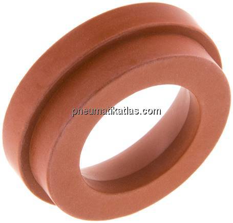 Kompressorkupplung Ersatzdichtung TFEP, rot