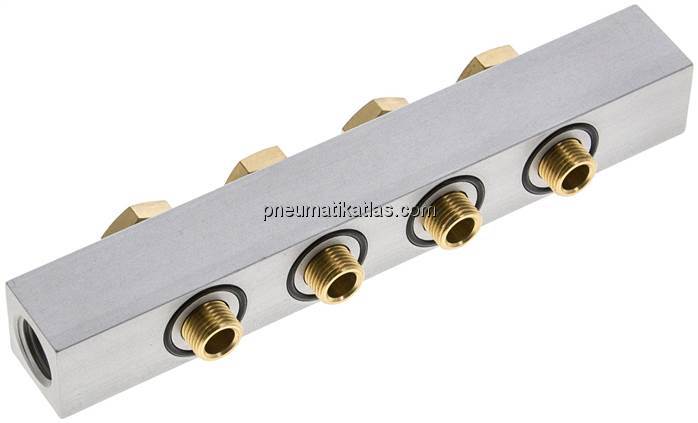 P-Leiste inkl. Hohlschrauben und Dichtungen für Ventilbaureihe M05 / P05