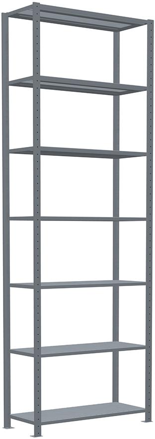 Steckregal B1000xT400xH3000 mm Grundfeld 7 Böden vzk Fachlast 150kg