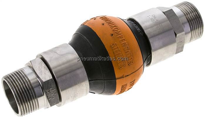 Kompensator EPDM/Edelst. bds. R 1 1/4" AG