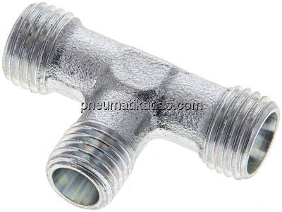 T-Schneidringverschraubung 8 L (M14x1,5)-6 L (M12x1,5)-8 L (M14x1,5), ohne Mutte