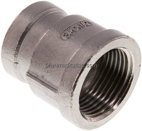 Rundmuffe Rp 3/4"-Rp 1/2", 1.4408