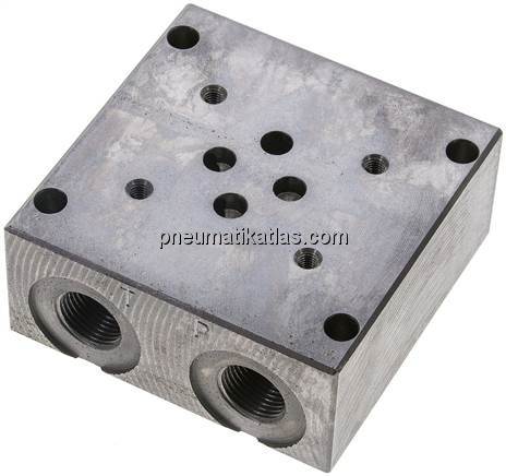 Anschlussplatte NG 6, 1-fach