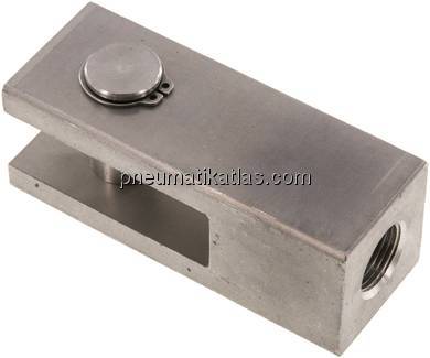 Gabelkopf mit Bolzen M 20x1,5, 1.4571