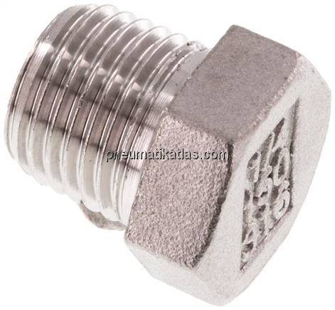 Verschlussstopfen Außenskt. R 1/4", 1.4408