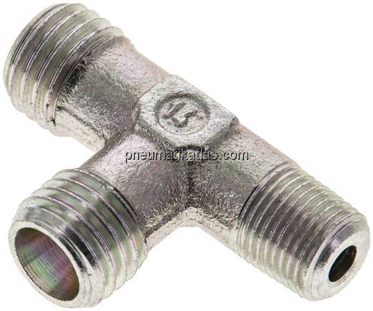 LE-Schneidringverschraubung R 1/8"-6 L (M12x1,5), ohne Mutter & Schneidring, Sta