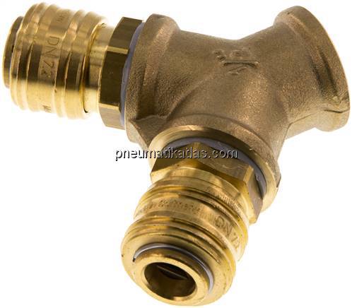 2-fach-Luftweiche mit Kupplungsdosen, G 1/2"