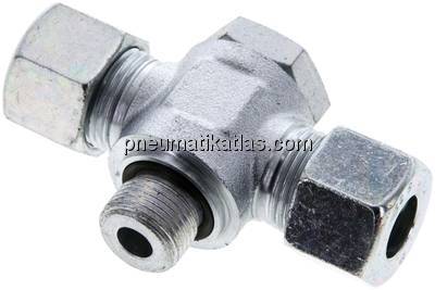 T-Schwenkverschraubung G 3/8"-12 S (M20x1,5), Stahl verzinkt