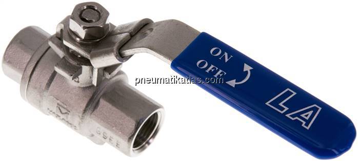 Edelstahl-Kugelhahn, Eco-Line, G 3/8", 0 - 63bar