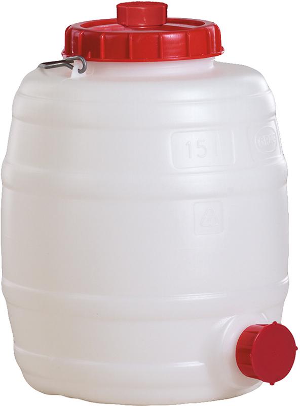 Fass 15 l H 345mm D 300 mm weiß