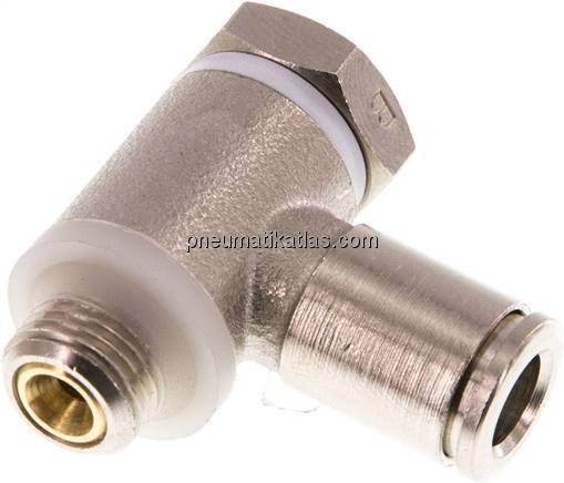 Winkel-Drosselrückschlagventil G 1/8"-6mm,abluftregelnd (Standard)