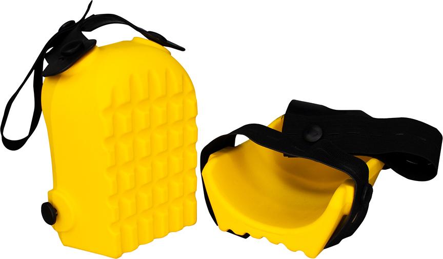 Knieschoner Kastenform gelb, zertifiziert KronenKRONEN HANSA