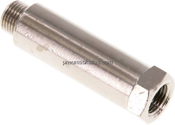 Gewindeverlängerung G 1/8"-45mm, Messing vernickelt