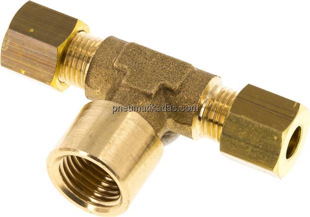 T-Klemmringverschraubung G 1/4"-6 (M10x1)mm, Messing