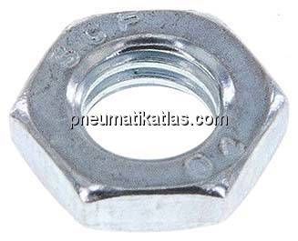 Sechskant-Gegenmutter M 8, Stahl verzinkt