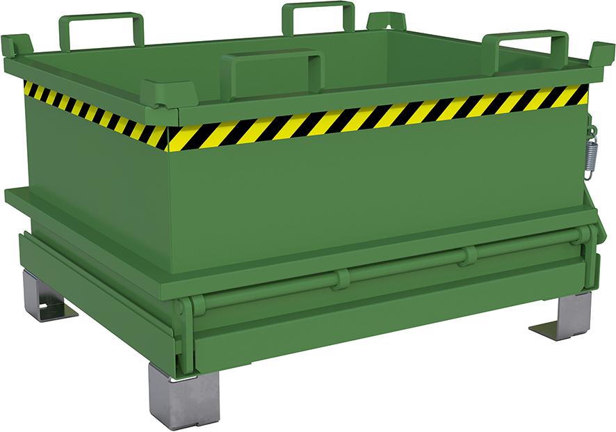 Mini-Klappbodenbehälter MSB 250, lackiert, Resedagrün