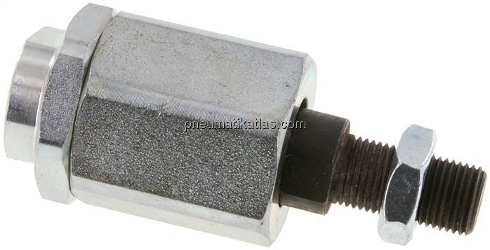 Flexokupplung M 16x1,5, Stahl verzinkt