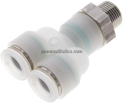 Y-Steckanschluss G 3/8"-12mm, IQS-PVDF