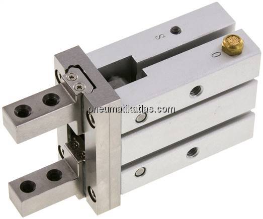 Parallelgreifer, Kolben 25mm, einfachwirkend - drucklos geöffnet (außen greifend