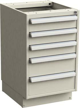 Schubladenblock 45/66 ESD hellgrau RAL 7035, 3x100