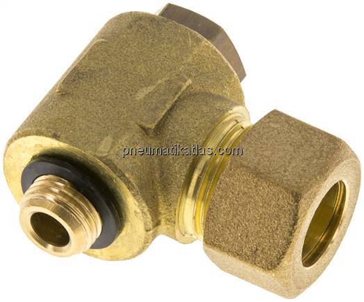 Winkel-Klemmringverschraubung G 1/4"-14 (M20x1,5)mm, Messing