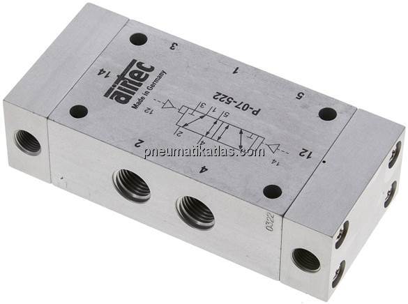 5/2-Wege Pneumatikimpulsventil, G 1/4", dominierend, Standard