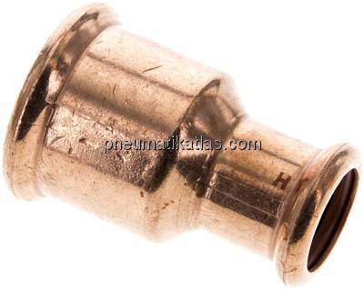 Pressfitting, Reduziermuffe, 35x22mm, Kupfer / Kupferlegierung