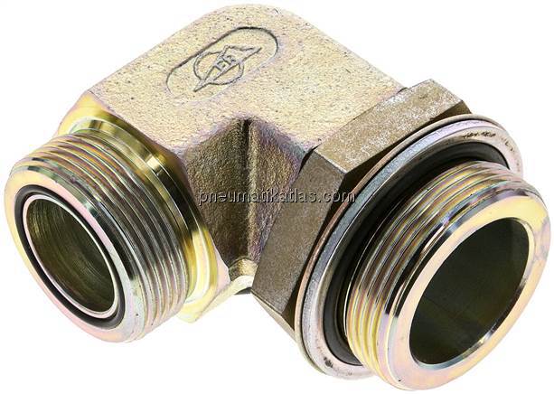 ORFS-Winkeleinschraubverschraubung UN 1-11/16"-12-G 1-1/2"