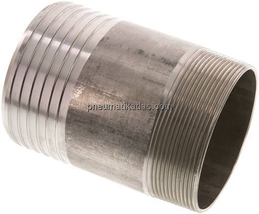 Gewindetülle ohne Bund R 3"-90 (3-1/2")mm, 1.4571