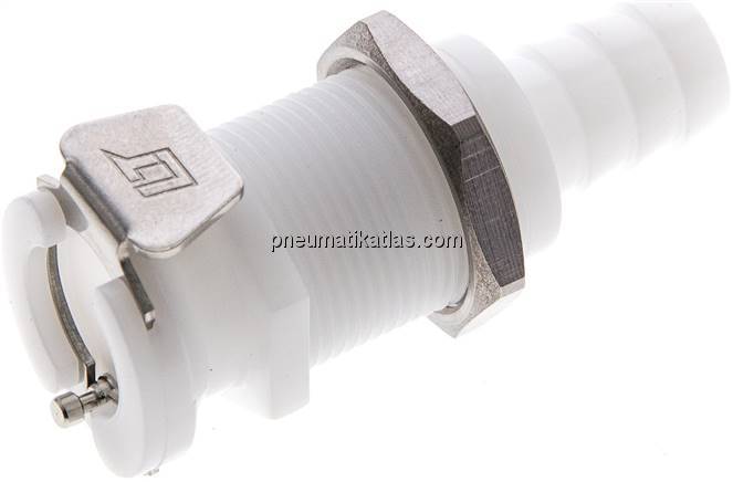 Schott-Kupplungsdose (LC) mit Schlauchtülle, POM