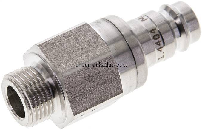 Kupplungsstecker (NW10) G 3/8"(AG), 1.4404