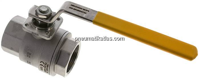 Edelstahl-Kugelhahn, Rp 1-1/4", -0,9 bis 20bar, für Sauerstoff (Industrie)