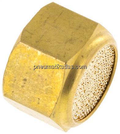 Schalldämpfer G 1/4", Sinterbronze, Innengewinde