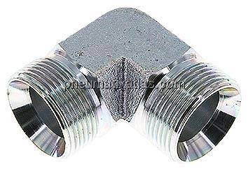 90°-Winkel, 60°Konus G 1-1/4"-G 1-1/4" (AG), Stahl verzinkt