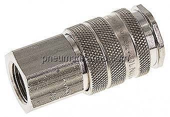 Kupplungsdose (NW10) G 3/8"(IG), Messing vernickelt