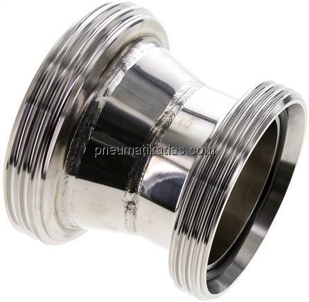 Doppelnippel (Milchgewinde) Rd 110 x 1/4"-Rd 95 x 1/6"