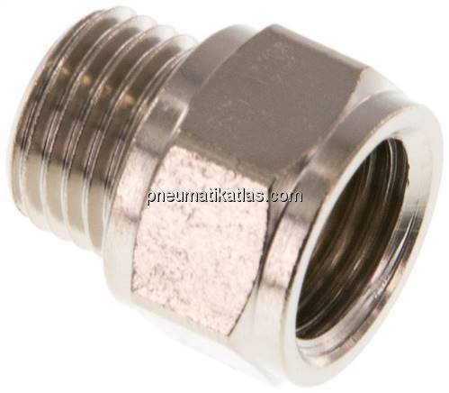 Gewindeverlängerung G 1/4"-11,5mm, Messing vernickelt