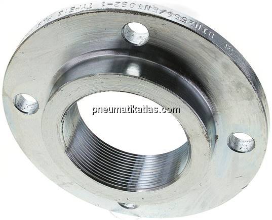 Gewindeflansch DN65-PN6 (DIN/EN), Rp 2-1/2", DIN 2565 & EN 1092-1 (Typ 13), Stah