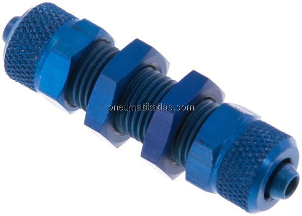 Schott-Verschraubung 6x4 - 6x4mm, Aluminium