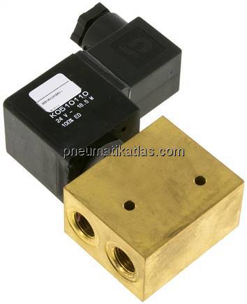 3/2-Wege Vakuumventil, G 1/4", -0,9 bis 8bar, 230 V AC