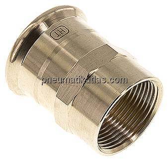 Pressfitting, Übergangsmuffe 42mm innen / Rp 1-1/4" IG