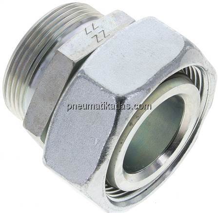 Reduziereinsatz 42 L-35 L (M45x2), ohne Mutter & Schneidring, Stahl verzinkt